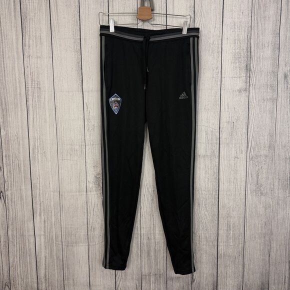 Adidas Climacool Men's Medium Black Soccer Ankle Zip Activewear Jogger Pants - Picture 1 of 7